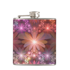 Cantil Cama De Flores Arte Fractal Abstrato brilhante Col