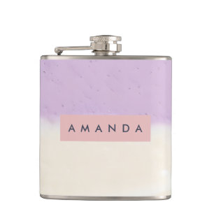 Cantil Camadas de Bolo Lilás Pastel Personalizadas Estilo