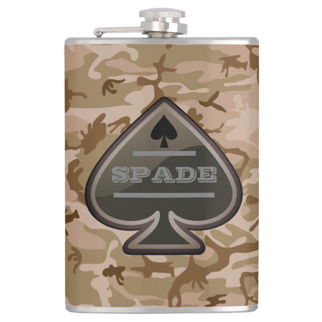 Cantil Camo Personalizado do Deserto Spade (Frente)