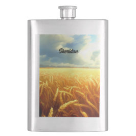 Cantil Campo de trigo no verão