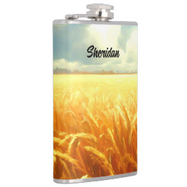 Cantil Campo de trigo no verão