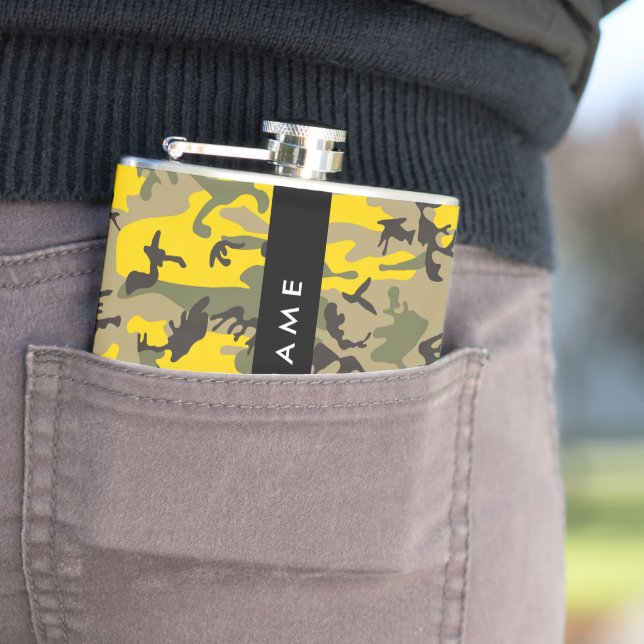 Cantil Camuflagem Amarela e Verde Seu nome Personaliza (In Situ)