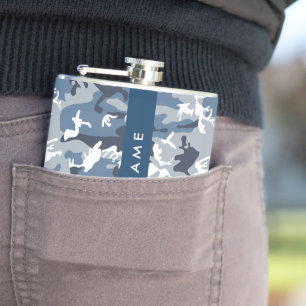 Cantil Camuflagem Azul Neve de Inverno Personalize seu no
