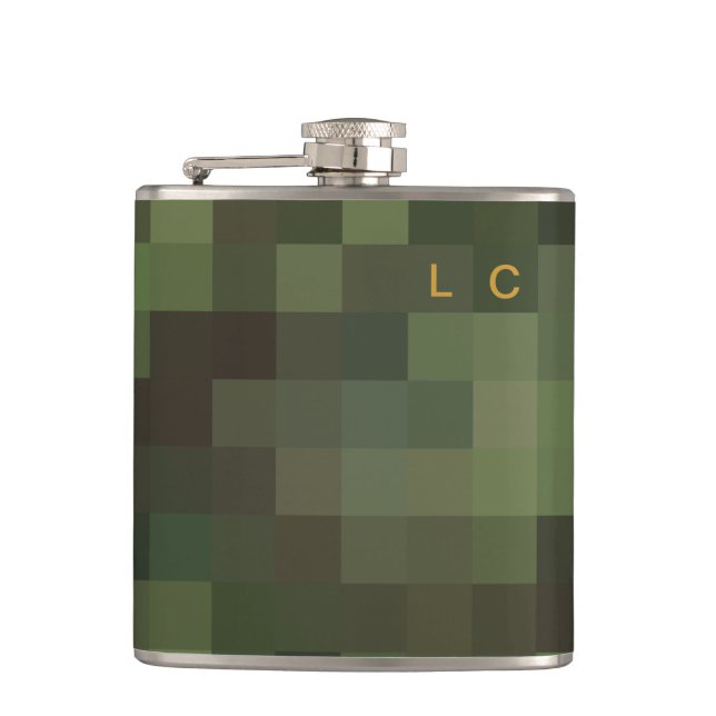 Cantil Camuflagem com pixelização verde LC (Frente)