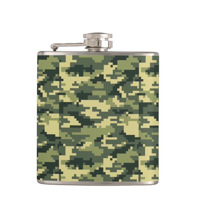 Cantil Camuflagem Digital Woodland de 8 Bits / Camo (Frente)
