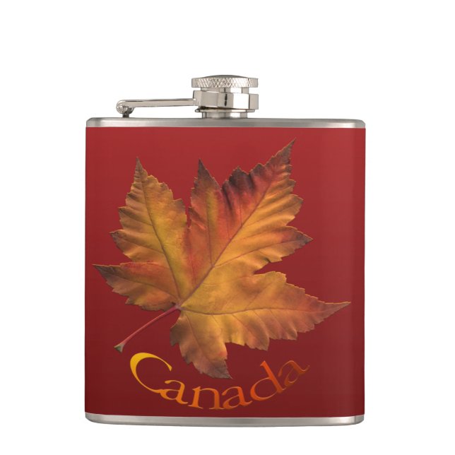 Cantil Canadá Souvenir Flask Autumn Canada Beard Flask (Frente)