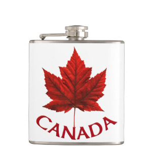 Cantil Canadá Souvenir Flask Canada Flag Drink Flask Gif