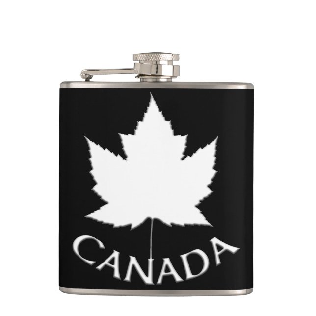 Cantil Canadá Souvenir Flask Canada Flag Drink Flask Gift (Frente)
