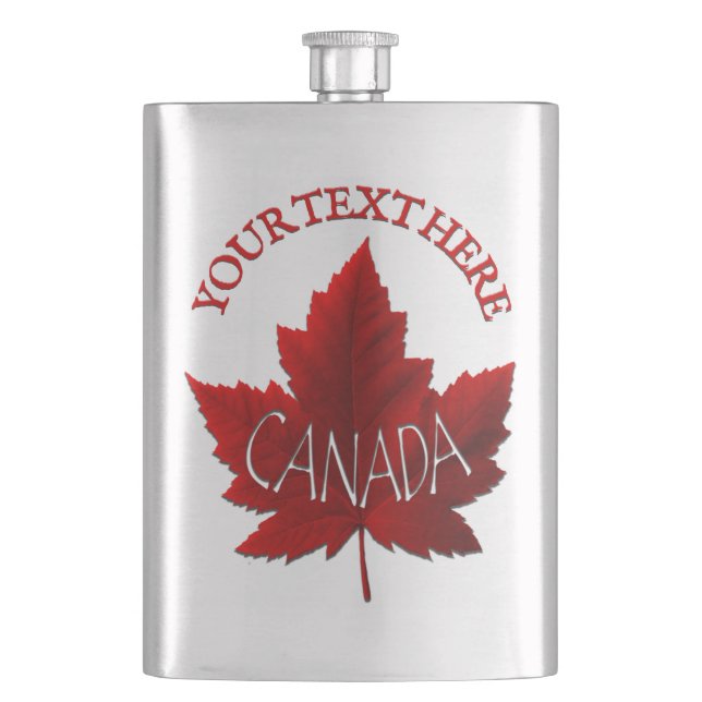 Cantil Canadá Souvenir Flask Custom Canada Beask (Frente)