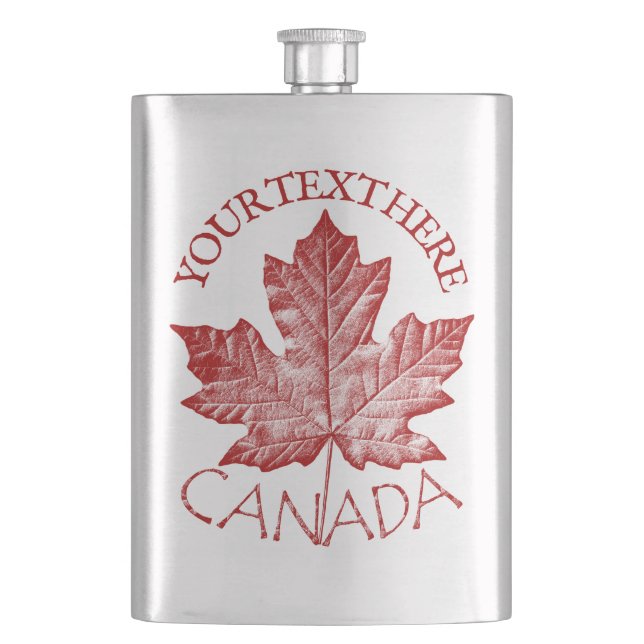 Cantil Canadá Souvenir Flask Custom Canada Beask (Frente)