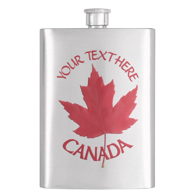 Cantil Canadá Souvenir Flask Custom Canada Beask (Frente)