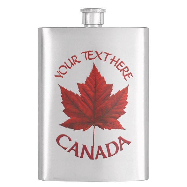 Cantil Canadá Souvenir Flask Custom Canada Beask (Frente)