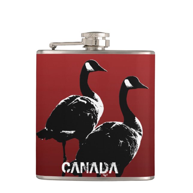 Cantil Canadá Souvenir Flask Custom Canada Goose Flask (Frente)