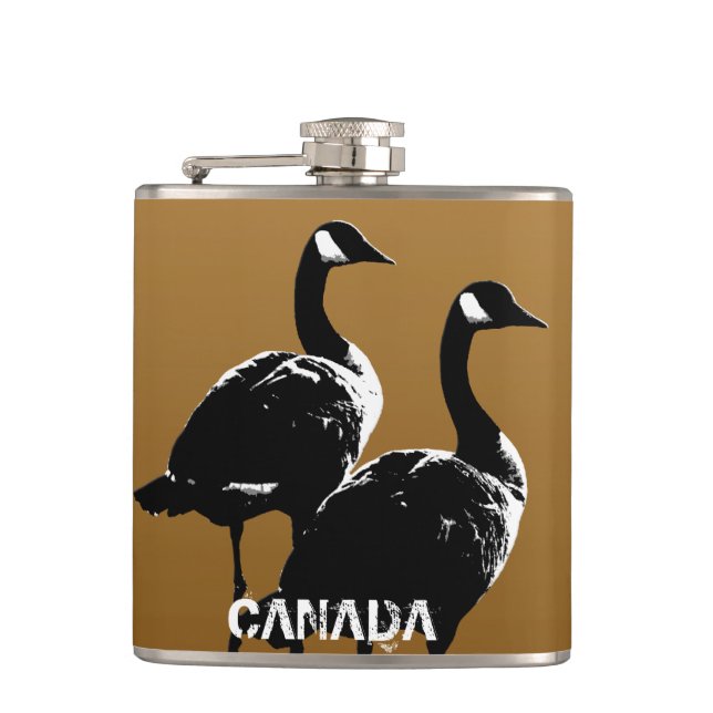 Cantil Canadá Souvenir Flask Custom Canada Goose Flask (Frente)