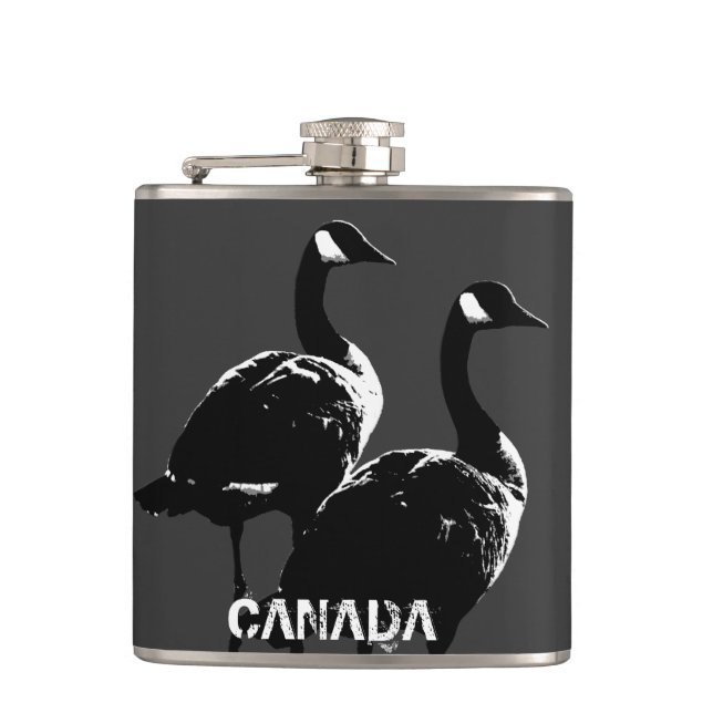 Cantil Canadá Souvenir Flask Custom Canada Goose Flask (Frente)
