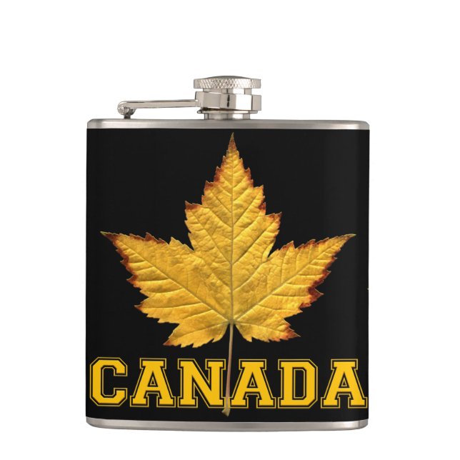 Cantil Canadá Souvenir Flask Varsity Canadá Beber Flask (Frente)