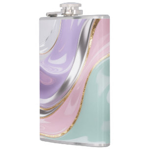 Cantil Caneca Pastel de Arte Fluida Abstrata – Arte Paste