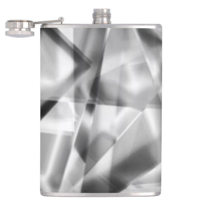 Cantil Canto de pedaços quadrados de acrílico, cinzas a b (Aberto)