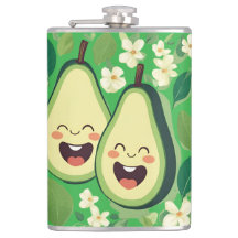 Capa de telefone de Casal Avocado | Funny Kawaii F