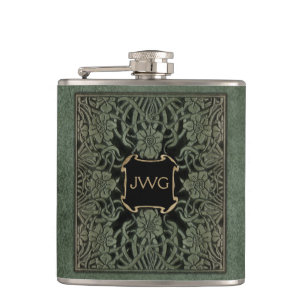 Cantil Capa do livro de couro ornamentado antiga do