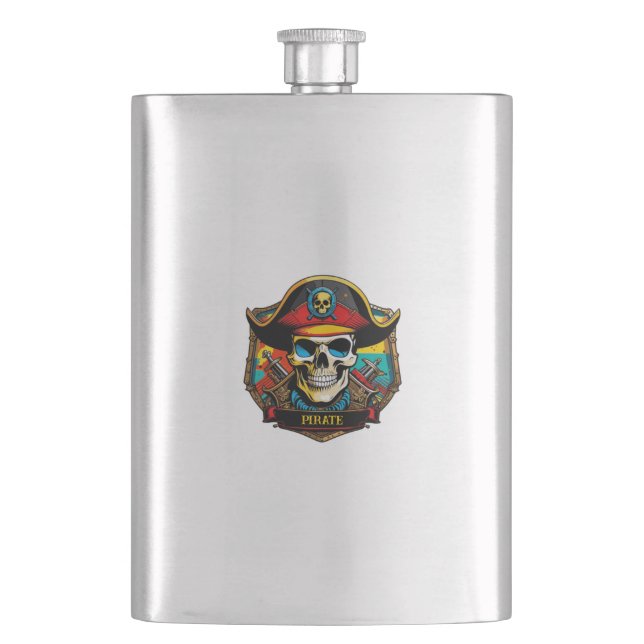 Cantil Capitão Flask Pirata (Frente)
