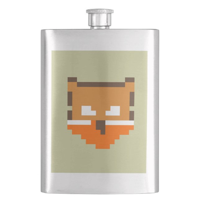 Cantil Cara de raposa pixelada fofa (Frente)