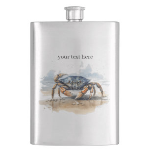 Cantil Caranguejo de Praia em Aquarela, personalizado