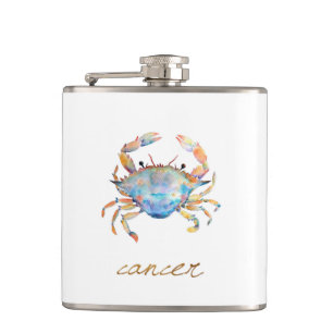 Cantil Caranguejo do cancer da aguarela