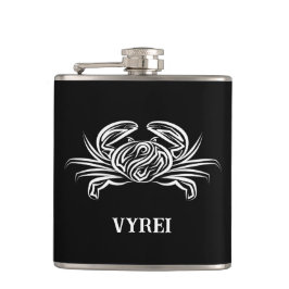 Cantil Caranguejo Tribal Negro e Branco