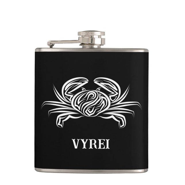 Cantil Caranguejo Tribal Negro e Branco (Frente)