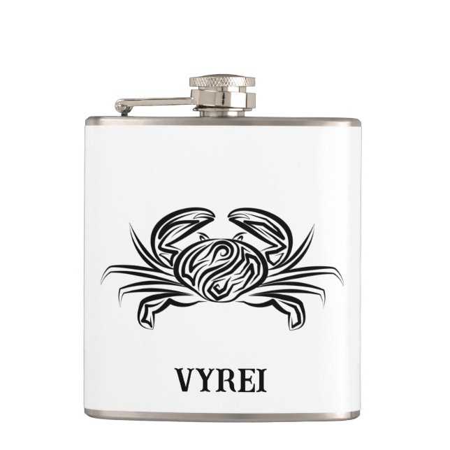 Cantil Caranguejo Tribal Negro e Branco (Frente)