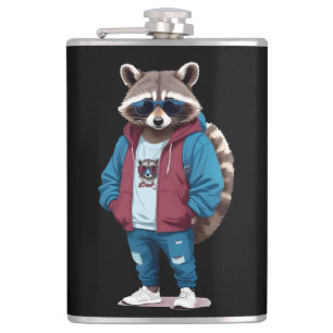 Cantil Caráter Legal de Hoodie Engraçado Vestido por Racc