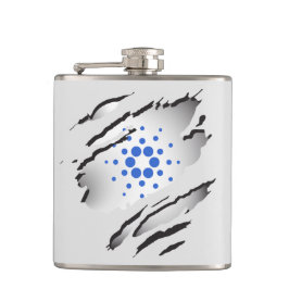 Cantil Cardano Torn Image and Logo Flask