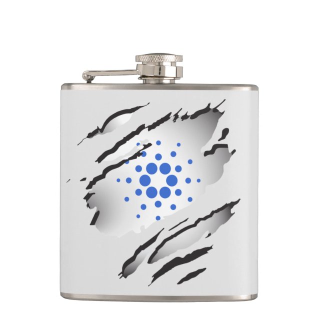 Cantil Cardano Torn Image and Logo Flask (Frente)