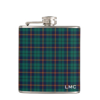 Cantil Carmichael Tartan Dark Xadrez Verde Monograma