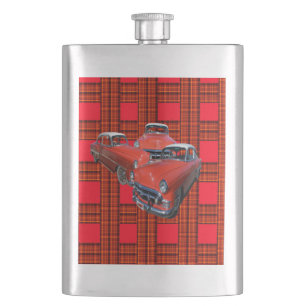 Cantil Carros vintage Vermelhos E Brancos Tartan Classy, 