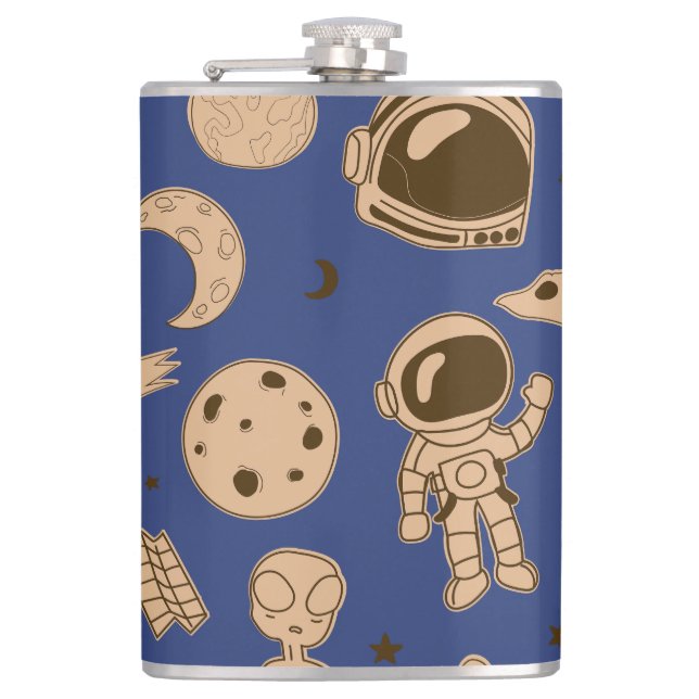 Cantil Cartoon Astronomy Flask (Frente)
