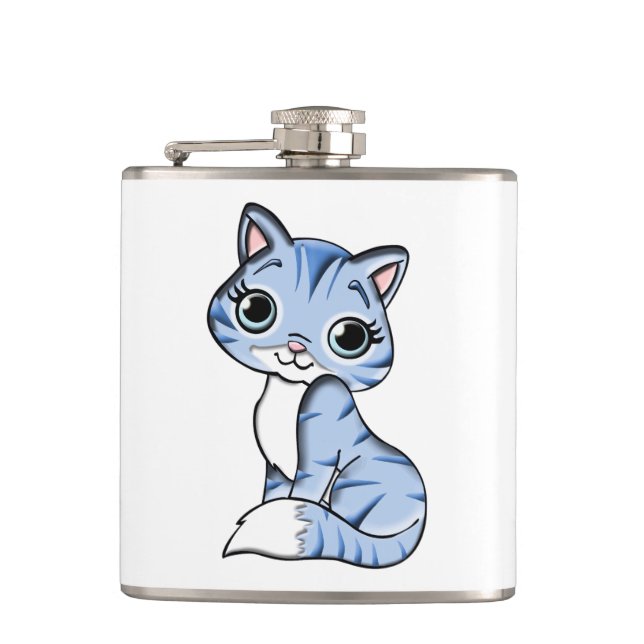 Cantil Cartoon de gato azul (Frente)