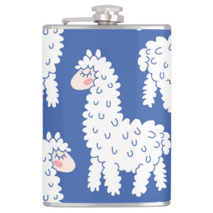 Cantil Cartoon lama alpaca, padrão de colheita