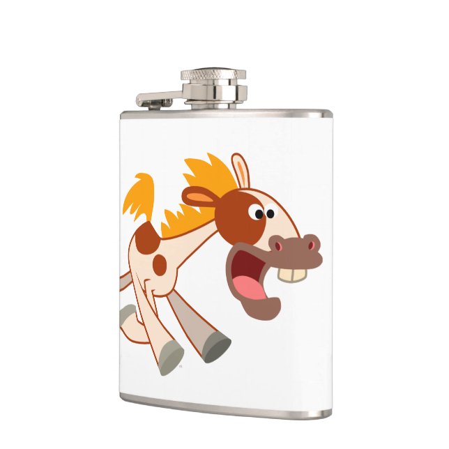 Cantil Cartoon Livremente Pinto Horse Flask (Esquerda)