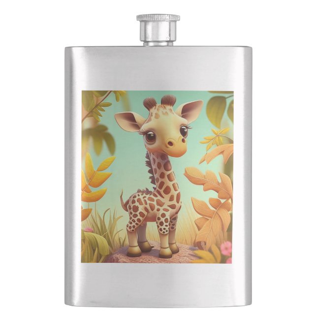 Cantil Cartoon Tropical Cachorinha Girafa (Frente)