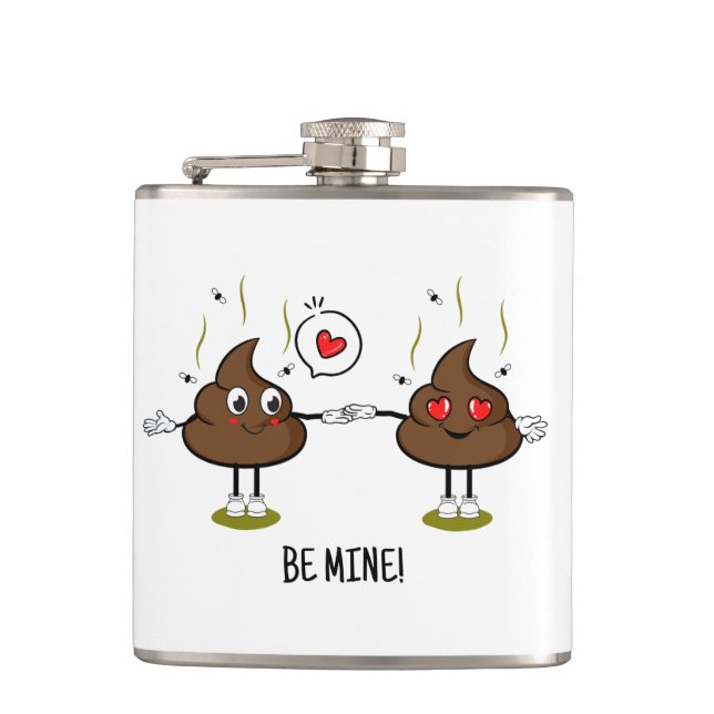 Cantil Casal de Amor Emoji de Poop Personalizado (Frente)