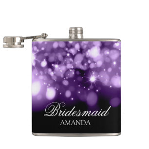 Cantil Casamento Favor Luzes Espumantes Roxo