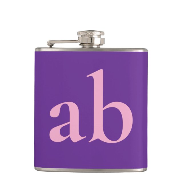 CANTIL CASAMENTO ROXO PINK MODERNO ELEGANTE COM NOME PERS (Frente)