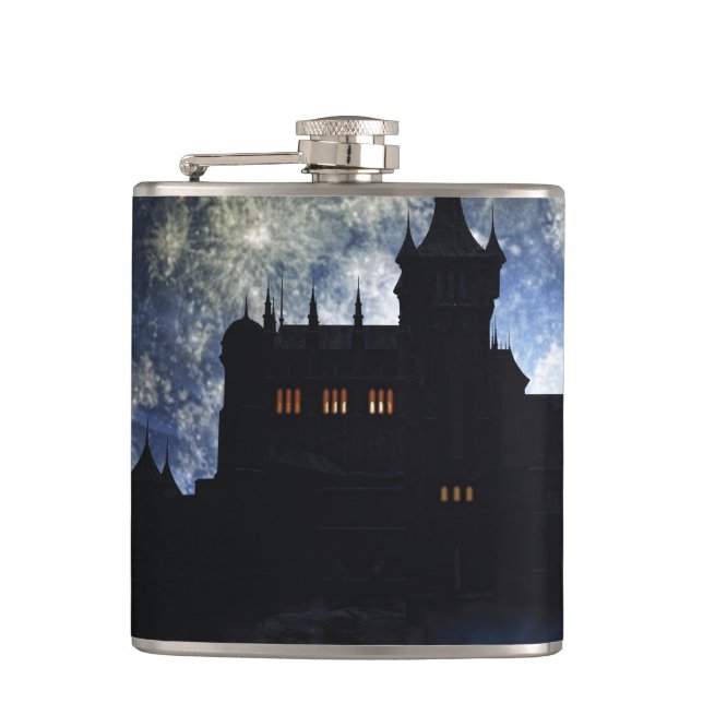 Cantil Castelo fantasma durante a noite (Frente)