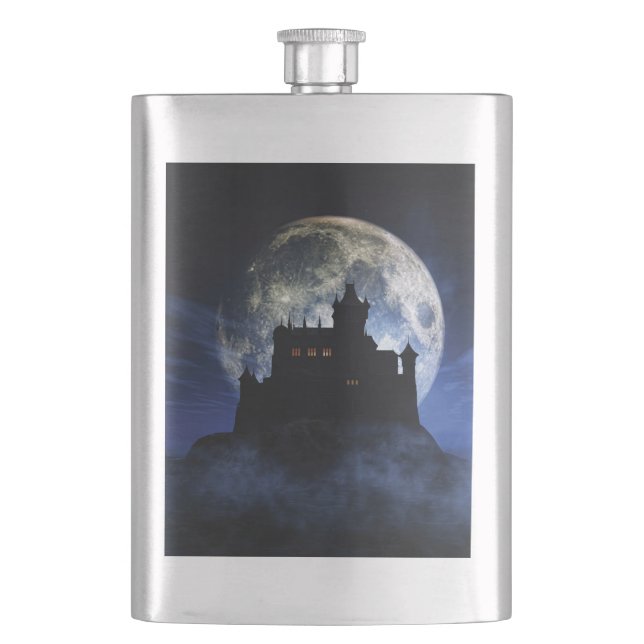 Cantil Castelo fantasma durante a noite (Frente)