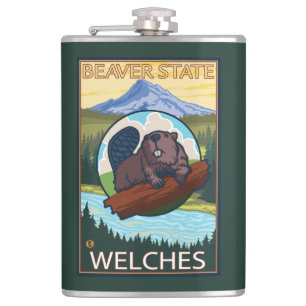 Cantil Castor & capa do Mt. - Welches, Oregon