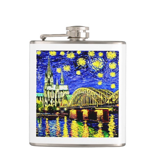 Cantil Catedral de Starry Night Cologne Alemanha (Frente)