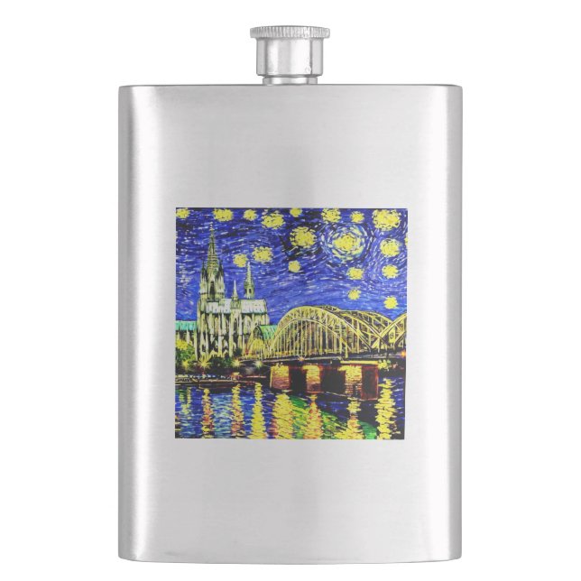 Cantil Catedral de Starry Night Cologne Alemanha (Frente)