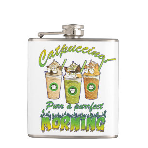 Cantil Catpuccino - Purr a Purfect Morning Gato Cinto
